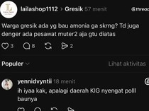Heboh Bau Amoniak-Suara Gemuruh Bikin Geger Warga Gresik