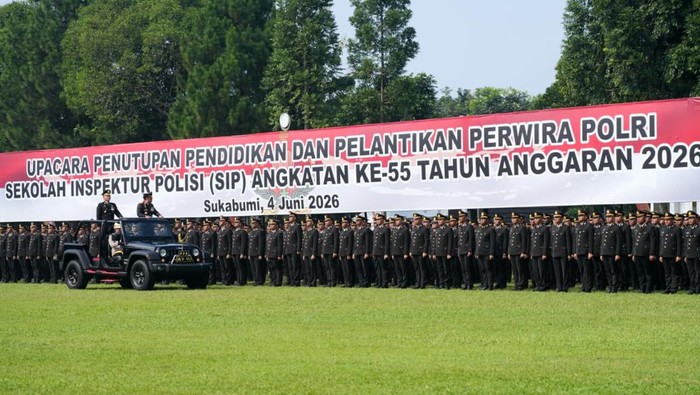 Sebanyak 1.848 Perwira Polri dilantik dari Sekolah Inspektur Polisi (SIP)dan SIP Khusus Intelijen tahun 2026. Mereka akan memperkuat pelayanan Polri. (dok Polri)