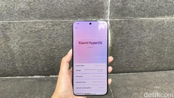 Ponsel ini menjalankan HyperOS 3 berbasis Android 16. Menariknya, Xiaomi 17T Pro jadi ponsel Xiaomi pertama yang mendukung AirDrop via Quick Share. Foto: Virgina Maulita Putri/detikINET