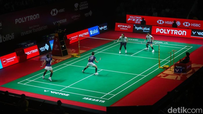 Ganda putri Indonesia, Rachel Allessya Rose/Febi Setianingrum berhadapan dengan kompatriotnya, Febriana Dwipuji Kusuma/Meilysa Trias Puspitasari pada babak delapan besar Indonesia Open 2026 di Istora Senayan, Jakarta, Jumat (5/6/2026).