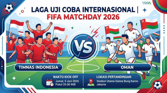 Ilustrasi Indonesia Vs Oman