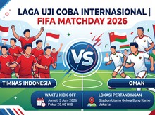 Indonesia Vs Oman Main Jam 8 Malam Ini: Cek Link Live Streaming