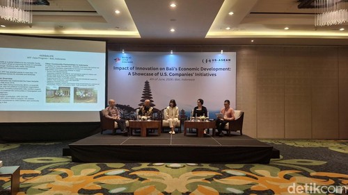 USABC menyelenggarakan Executive Briefing bertema Impact Innovation on Balis Economic Development: A Showcase of U.S. Companies Initiatives di Kuta, Badung, Kamis (4/6/2026). (Fabiola Dianira)