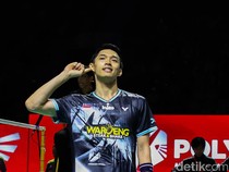 Potret Jonatan Christie Melaju ke Semifinal Indonesia Open 2026