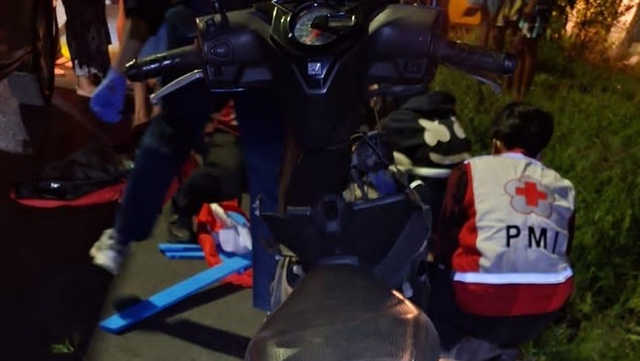 Kecelakaan pemotor menabrak pejalan kaki hingga tewas di Jalan Wonosari, Baturetno, Banguntapan, Bantul, Jumat (5/6/2026) dini hari.