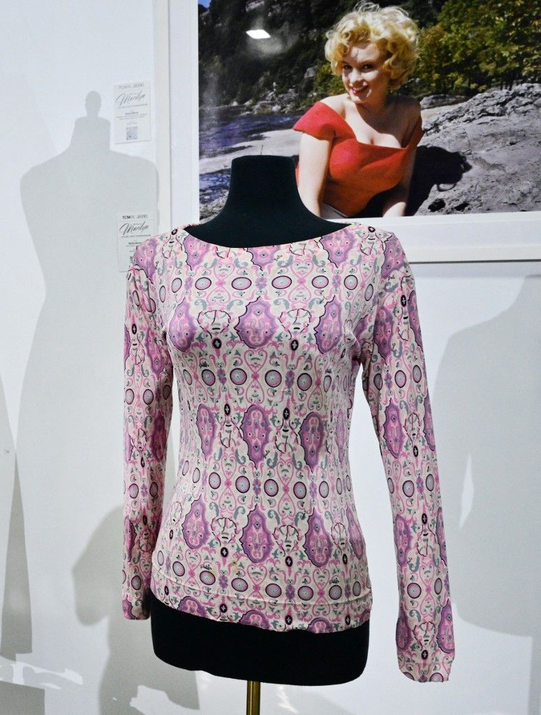 A 1950s brassiere worn by Marilyn Monroe is displayed at Julien's Auctions in Gardena, California, on May 27, 2026, ahead of the June 4 