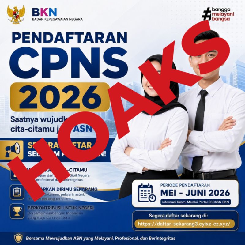 Poster Hoaks CPNS.