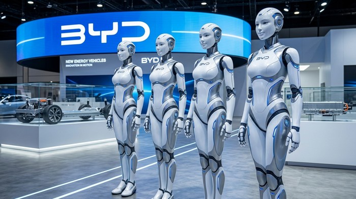 Robot humanoid BYD.