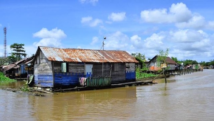 Keunikan Rumah Lanting, Rumah Adat Banjar yang Bisa Mengapung