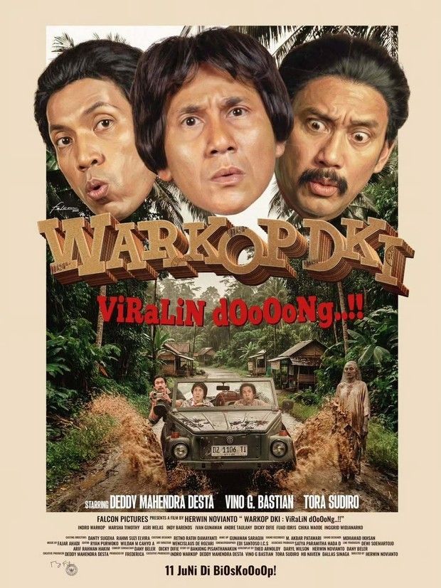 Warkop DKI: Viralin Doooong..!! (Foto: Falcon Pictures) Warkop DKI: Viralin Doooong..!! (Foto: Falcon Pictures)