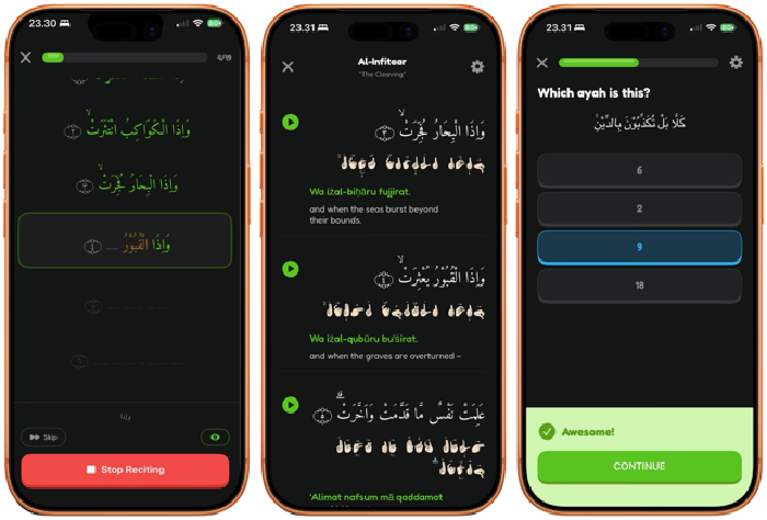 Ali An Nuur, Mahasiswa Universitas Mataram menciptakan Nuramma, aplikasi AI penghafal Al-Qur’an yang membawanya menang kompetisi Apple 2026.