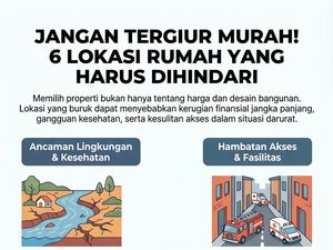 Infografis: 6 Lokasi Rumah yang Sebaiknya Dihindari, Jangan Tergiur Murah!