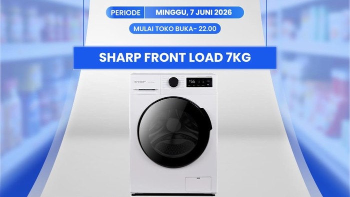 Mesin Cuci Sharp Jadi Segini di Transmart Full Day Sale