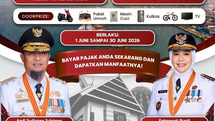 Pemprov Sulsel berikan keringanan pajak kendaraan: pembebasan denda 100% dan diskon 50% hingga 30 Juni 2026.