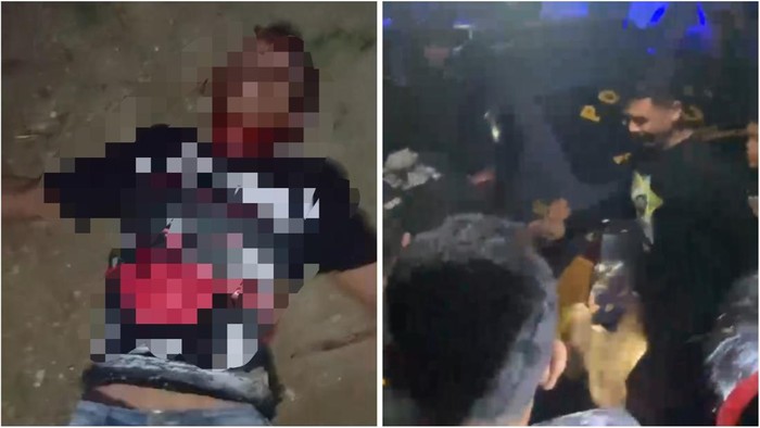 Pencuri motor di Pringsewu terkapar usai dimassa.