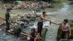 Peringati Hari Lingkungan Hidup, Pelajar dan Petugas Bersihkan Sungai Cibanten