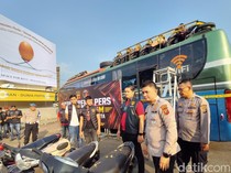 Bus Pengangkut 23 Motor Curian ke Jambi Dicegat di Palimanan