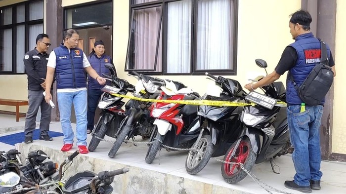Sepeda motor hasil curian komplotan maling dari Tasikmalaya