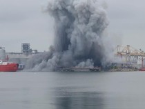 Video: Momen Drone Ukraina Meledak di Pelabuhan Negara NATO
