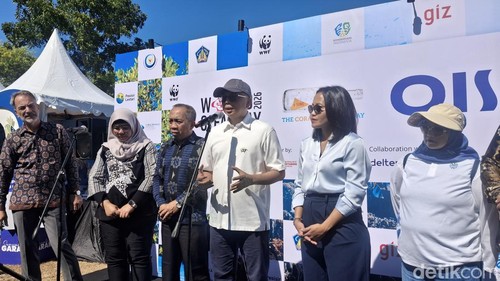 Acara World Ocean Day & Coral Triangle Day 2026 di Peninsula Island, Nusa Dua, Badung, Minggu (7/6/2026). (Fabiola Dianira/detikBali)
