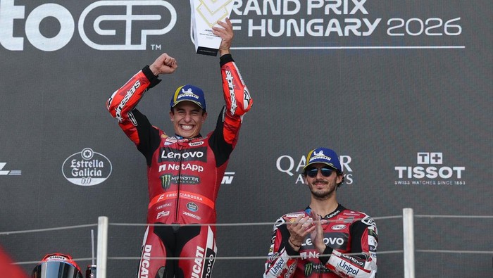 Balapan MotoGP Hungaria 2026 di Sirkuit Balaton Park, Balatonfokajar, Minggu (7/6/2026) malam WIB, berlangsung penuh drama sejak awal hingga akhir. Seri yang menempuh 26 lap itu diwarnai insiden besar di tikungan pertama yang membuat sejumlah pembala