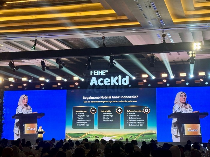 Grand Launching AceKid New Fresh Standard di Kempinski Grand Ballroom, Jakarta, Minggu (7/6/2026).
