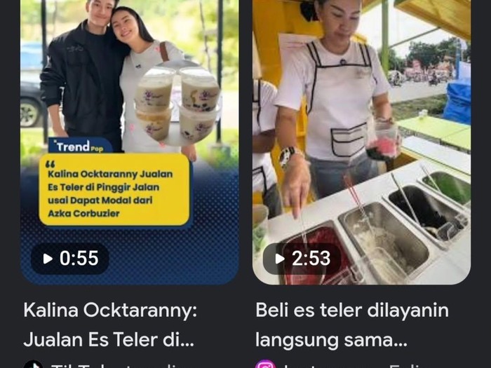 Kalina Oktarani Tegaskan Gak Malu Jualan Es Teler di Pinggir Jalan
