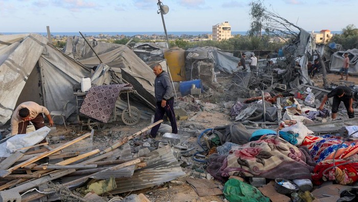 Kehancuran di Gaza akibat serangan Israel (Foto: REUTERS/Ramadan Abed)