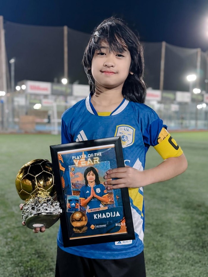 Khadeejah, putri Oki Setiana Dewi raih player of the year.