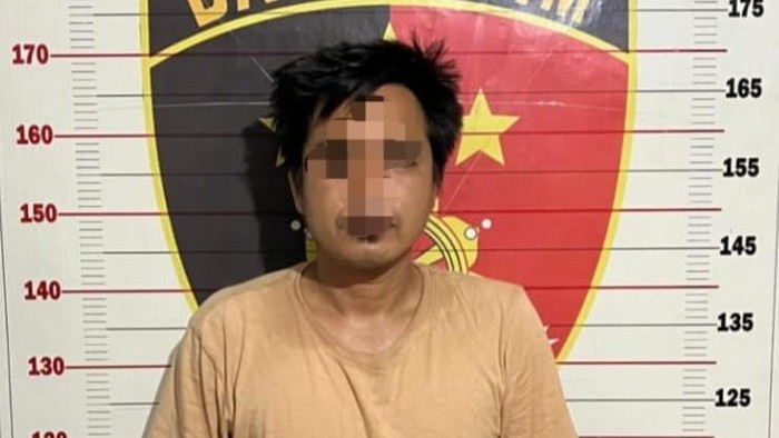 Pelaku pembacokan di OKU saat diamankan polisi