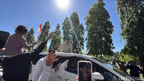 Presiden Prabowo Subianto tiba di Lapangan Puputan Margarana Niti Mandala, Renon, Denpasar, Bali, Minggu (7/6/2026). (Foto: Rizki Setyo/detikBali)