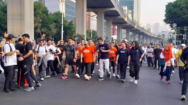 Suasana CFD di Rasuna Said, Jakarta Selatan (Jaksel).