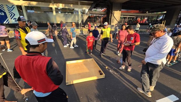Suasana CFD di Rasuna Said, Jakarta Selatan (Jaksel).