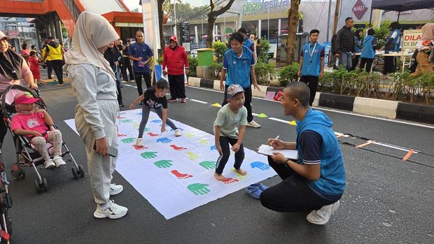 Suasana CFD di Rasuna Said, Jakarta Selatan (Jaksel).