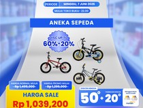 Serbu! Aneka Sepeda Diskon Jumbo di Transmart Full Day Sale