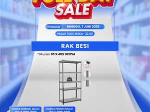 Serbu! Rak Besi Diobral Murah di Transmart Full Day Sale