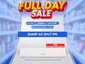 Sejuk Pakai AC Split Sharp 1 PK, Didiskon di Transmart Full Day Sale