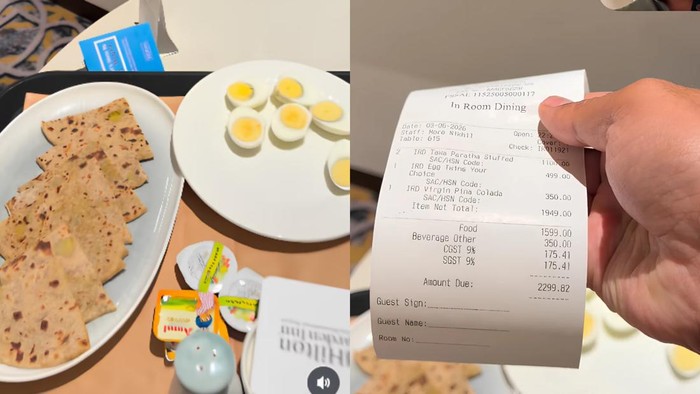 Cuma Pesan Telur dan Roti di Hotel, Pria Ini Kaget Bayar Rp 437 Ribu