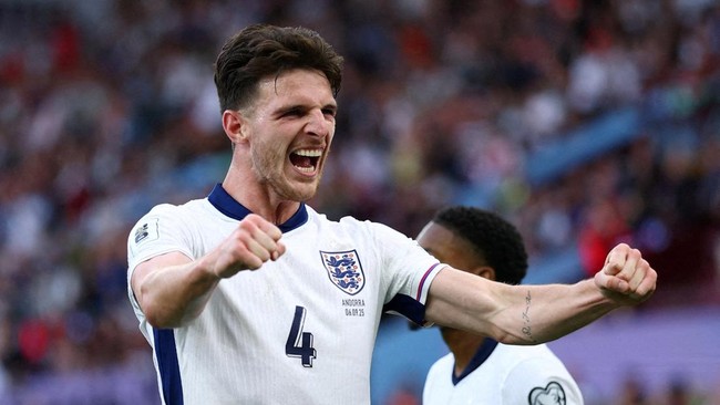Declan Rice Jadi Wakil Kapten Inggris di Piala Dunia 2026