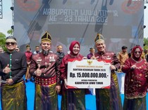 HUT ke-23 Luwu Timur, Gubernur Sulsel Gelontorkan Bantuan Keuangan Rp 15 M