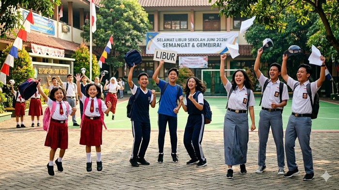 Ilustrasi Libur Anak Sekolah Bulan Juni 2026