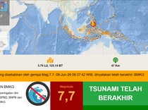 Video: Peringatan Dini Tsunami di RI Imbas Gempa M 7,7 Filipina Dinyatakan Berakhir