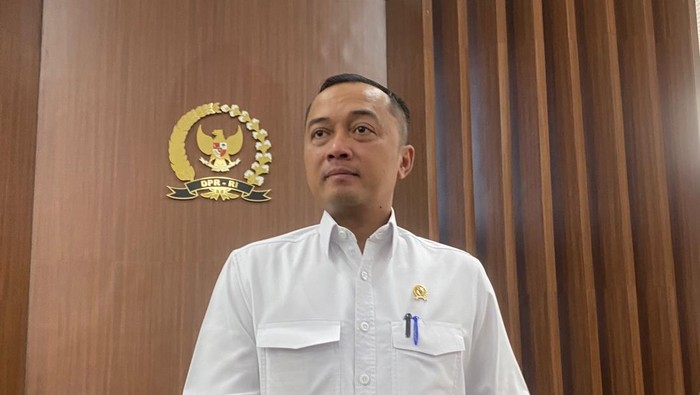 Mensesneg Prasetyo Hadi di gedung DPR, Senayan, Jakarta,  Senin (8/6/2026).