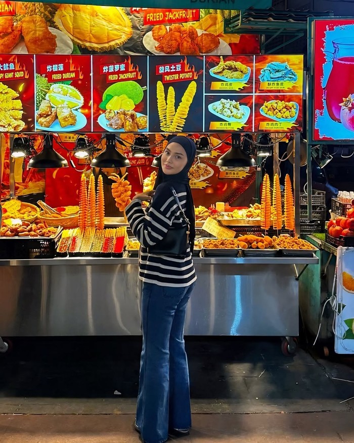 Dara Arafah Hobi Kulineran, Jajan Kentang di Pasar Malam hingga BBQ-an!