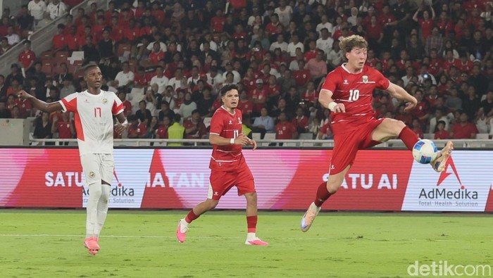 Timnas Indonesia meraih kemenangan tipis 1-0 atas Mozambik dalam laga FIFA Matchday yang berlangsung di Stadion Utama Gelora Bung Karno (SUGBK), Jakarta, Selasa (9/6/2026). Gol tunggal yang dicetak Ole Romeny pada babak pertama menjadi penentu kemena
