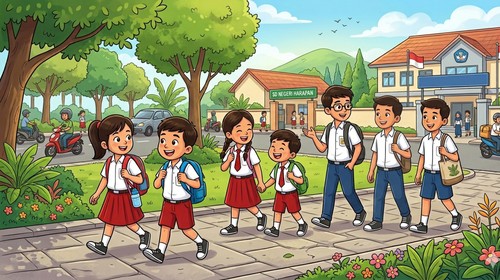 Ilustrasi - SPMB Bali. (Gemini AI)