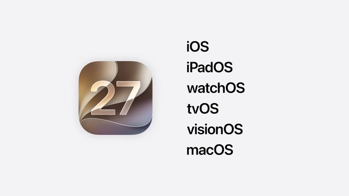 iOS, iPadOS dan macOS 27