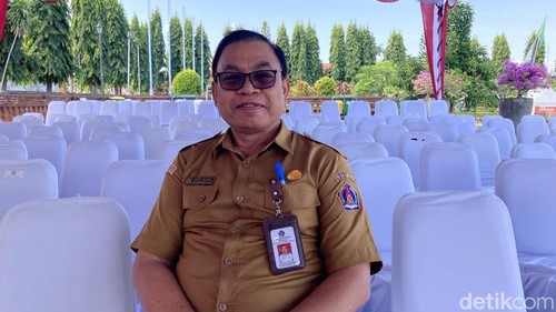 Kepala Dinas Pendidikan, Pemuda, dan Olahraga (Disdikpora) Klungkung I Ketur Sujana, Selasa (9/6/2026). (Fatih Kudus Jaelani/detikBali).