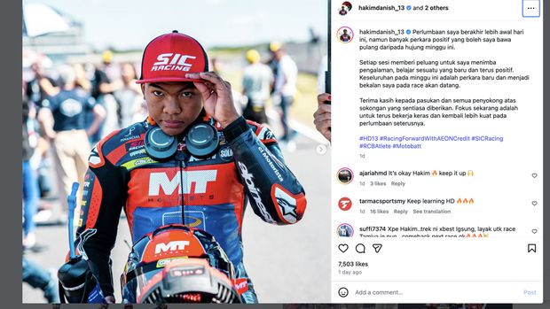 Pebalap Moto3 asal Malaysia, Hakim Danish