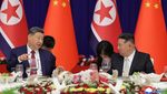Pertemuan Xi Jinping dan Kim Jong Un Jadi Sorotan Dunia